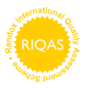 RIQAS accreditation badge